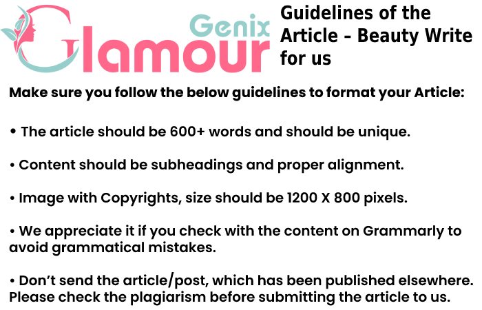 Guidelines of the Article Glamour Genix