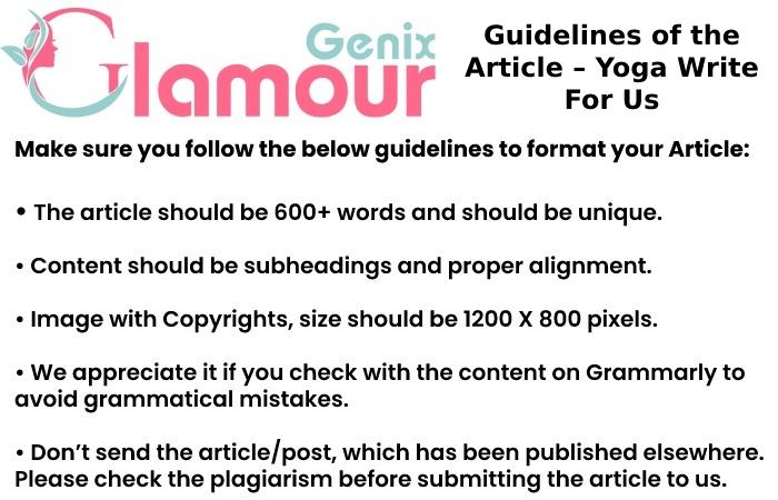 Guidelines of the Article – Yoga Write For Us