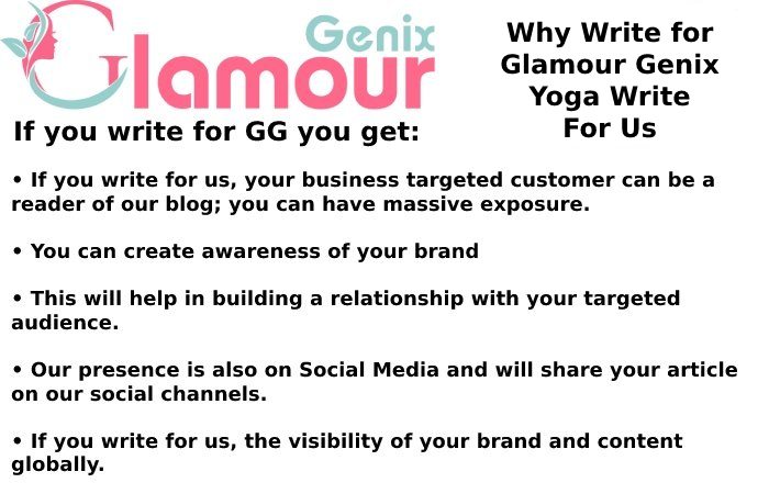 Why Write for Glamour Genix Yoga Write For Us