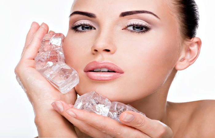 Ice Cubes for Skin Tightening and Rejuvenation