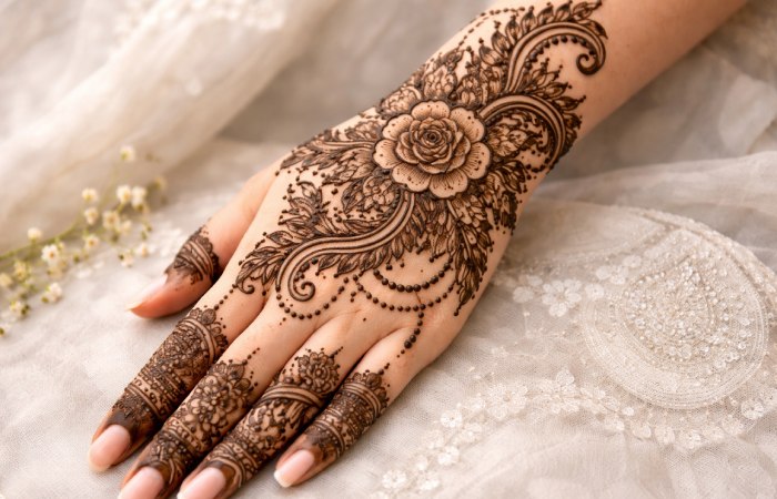 Arabic Royal Front Hand Mehndi Design