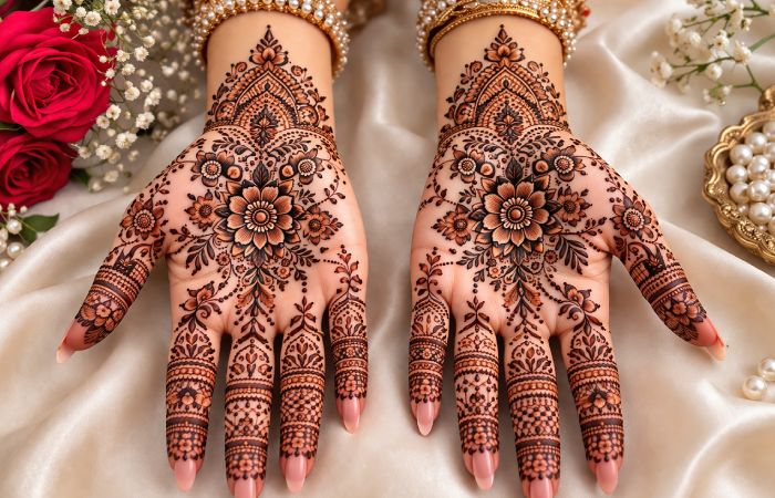 Royal Front Hand Mehndi Design Images